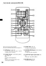 Предварительный просмотр 10 страницы Sony MEX-DV1000 - Cd/dvd Receiver, Mp3/wma Player Operating Instructions Manual