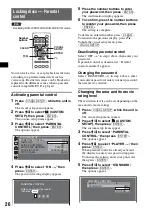 Предварительный просмотр 26 страницы Sony MEX-DV1000 - Cd/dvd Receiver, Mp3/wma Player Operating Instructions Manual