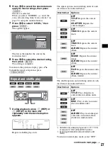 Предварительный просмотр 27 страницы Sony MEX-DV1000 - Cd/dvd Receiver, Mp3/wma Player Operating Instructions Manual