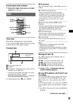 Предварительный просмотр 33 страницы Sony MEX-DV1000 - Cd/dvd Receiver, Mp3/wma Player Operating Instructions Manual