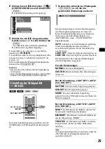 Предварительный просмотр 81 страницы Sony MEX-DV1000 - Cd/dvd Receiver, Mp3/wma Player Operating Instructions Manual