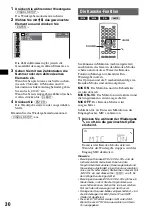 Предварительный просмотр 86 страницы Sony MEX-DV1000 - Cd/dvd Receiver, Mp3/wma Player Operating Instructions Manual