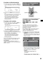 Предварительный просмотр 87 страницы Sony MEX-DV1000 - Cd/dvd Receiver, Mp3/wma Player Operating Instructions Manual