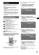 Предварительный просмотр 95 страницы Sony MEX-DV1000 - Cd/dvd Receiver, Mp3/wma Player Operating Instructions Manual