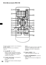 Предварительный просмотр 128 страницы Sony MEX-DV1000 - Cd/dvd Receiver, Mp3/wma Player Operating Instructions Manual