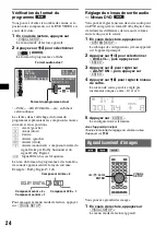 Предварительный просмотр 142 страницы Sony MEX-DV1000 - Cd/dvd Receiver, Mp3/wma Player Operating Instructions Manual