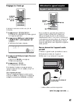 Предварительный просмотр 165 страницы Sony MEX-DV1000 - Cd/dvd Receiver, Mp3/wma Player Operating Instructions Manual