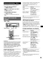 Предварительный просмотр 257 страницы Sony MEX-DV1000 - Cd/dvd Receiver, Mp3/wma Player Operating Instructions Manual