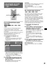 Предварительный просмотр 269 страницы Sony MEX-DV1000 - Cd/dvd Receiver, Mp3/wma Player Operating Instructions Manual