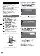 Предварительный просмотр 276 страницы Sony MEX-DV1000 - Cd/dvd Receiver, Mp3/wma Player Operating Instructions Manual