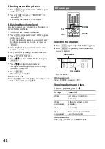 Preview for 46 page of Sony MEX-DV1100 Operating Instructions Manual