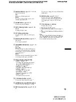 Preview for 13 page of Sony MEX-DV1500U Operating Instructions Manual