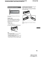 Preview for 15 page of Sony MEX-DV1500U Operating Instructions Manual