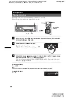 Preview for 16 page of Sony MEX-DV1500U Operating Instructions Manual