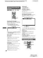 Preview for 26 page of Sony MEX-DV1500U Operating Instructions Manual