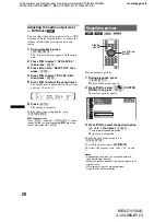 Предварительный просмотр 28 страницы Sony MEX-DV1500U Operating Instructions Manual