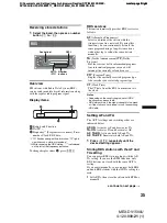 Preview for 35 page of Sony MEX-DV1500U Operating Instructions Manual