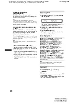 Preview for 36 page of Sony MEX-DV1500U Operating Instructions Manual