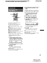 Preview for 37 page of Sony MEX-DV1500U Operating Instructions Manual