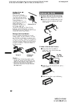 Preview for 110 page of Sony MEX-DV1500U Operating Instructions Manual