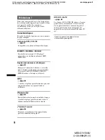 Preview for 126 page of Sony MEX-DV1500U Operating Instructions Manual