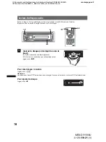 Предварительный просмотр 138 страницы Sony MEX-DV1500U Operating Instructions Manual