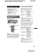 Preview for 143 page of Sony MEX-DV1500U Operating Instructions Manual