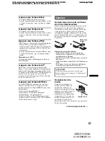 Предварительный просмотр 171 страницы Sony MEX-DV1500U Operating Instructions Manual