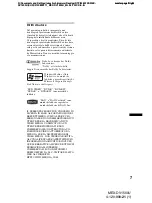 Preview for 189 page of Sony MEX-DV1500U Operating Instructions Manual