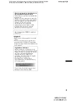 Preview for 245 page of Sony MEX-DV1500U Operating Instructions Manual