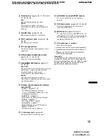 Preview for 255 page of Sony MEX-DV1500U Operating Instructions Manual