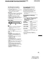 Предварительный просмотр 263 страницы Sony MEX-DV1500U Operating Instructions Manual