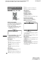 Предварительный просмотр 268 страницы Sony MEX-DV1500U Operating Instructions Manual