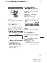 Предварительный просмотр 269 страницы Sony MEX-DV1500U Operating Instructions Manual