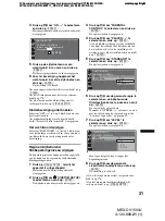 Preview for 273 page of Sony MEX-DV1500U Operating Instructions Manual