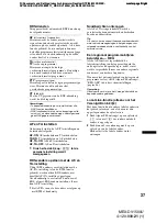 Preview for 279 page of Sony MEX-DV1500U Operating Instructions Manual