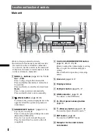 Предварительный просмотр 8 страницы Sony MEX-DV1600U Operating Instructions Manual