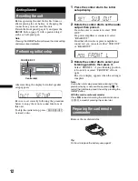 Предварительный просмотр 12 страницы Sony MEX-DV1600U Operating Instructions Manual