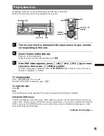 Предварительный просмотр 15 страницы Sony MEX-DV1600U Operating Instructions Manual