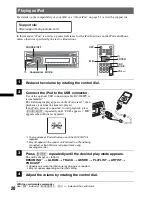 Предварительный просмотр 20 страницы Sony MEX-DV1600U Operating Instructions Manual