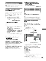 Предварительный просмотр 27 страницы Sony MEX-DV1600U Operating Instructions Manual