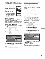 Предварительный просмотр 37 страницы Sony MEX-DV1600U Operating Instructions Manual