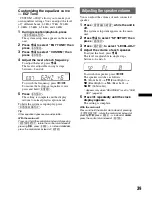 Предварительный просмотр 39 страницы Sony MEX-DV1600U Operating Instructions Manual