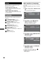 Предварительный просмотр 40 страницы Sony MEX-DV1600U Operating Instructions Manual