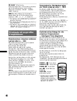 Предварительный просмотр 98 страницы Sony MEX-DV1600U Operating Instructions Manual