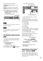 Preview for 27 page of Sony MEX-DV1700U Operating Instructions Manual