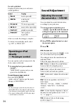 Preview for 36 page of Sony MEX-DV1700U Operating Instructions Manual