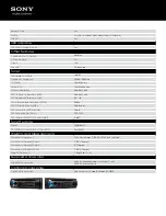 Preview for 4 page of Sony MEX-DV1700U Specifications