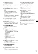 Preview for 11 page of Sony MEX-DV2000 - DVD Player With Radio Operating Instructions Manual