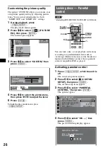 Preview for 26 page of Sony MEX-DV2000 - DVD Player With Radio Operating Instructions Manual